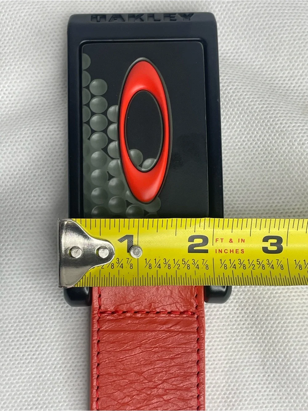 Oakley Ellipse 2.0 Golf Belt Mens Size XL (38” - 42”) Orange Black 100% Leather
